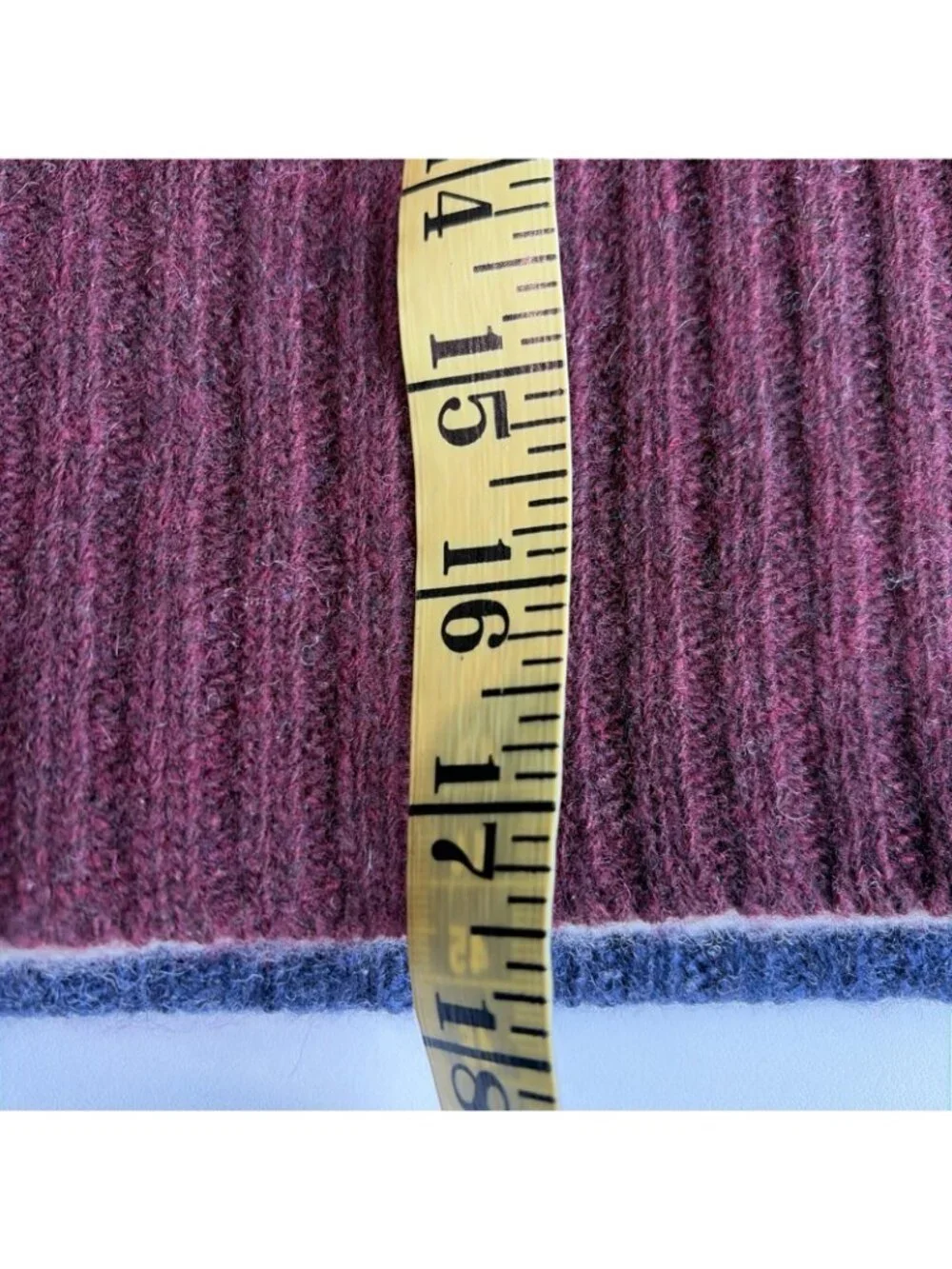 Vintage Y2K Old Navy Lambswool Scarf Striped Multicolor Ribbed Unisex 10X70